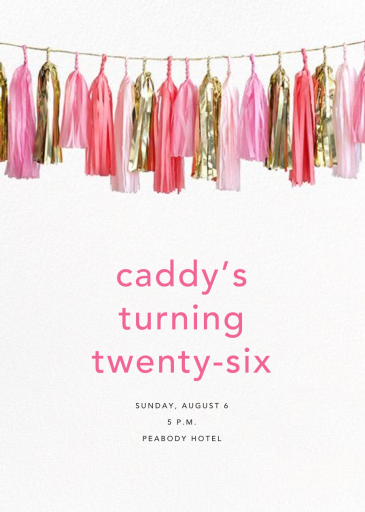 Glimmer (Tall) - Birthday Invitation by CONFETTISYSTEM