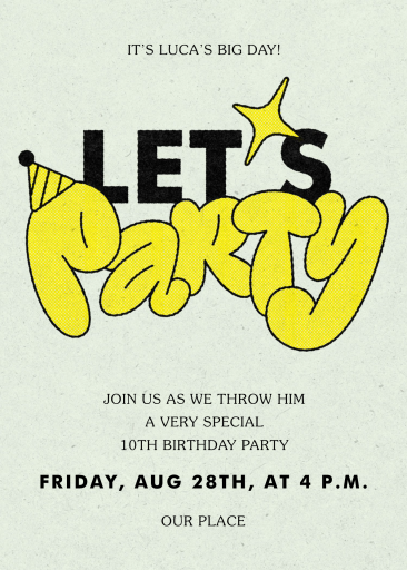 Party Bubble - Birthday Invitation by Paperless Post