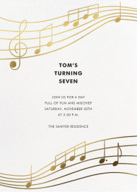 Glissando - Birthday Invitation by Paperless Post