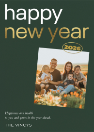 New Year’s Photo - Greeting Card by Paperless Post