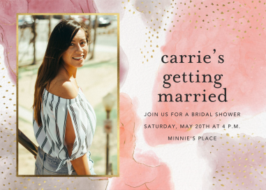 Ethereal Wash Photo - Bridal Shower Invitation by Ashley G