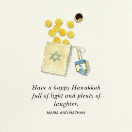 Light and Laughter - Hanukkah Card by Felix Doolittle