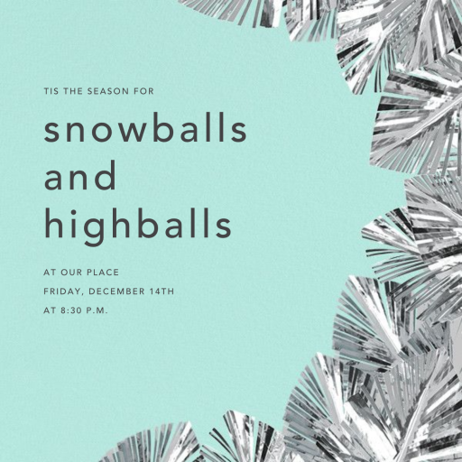 Shimmer - Winter Party Invitation by CONFETTISYSTEM