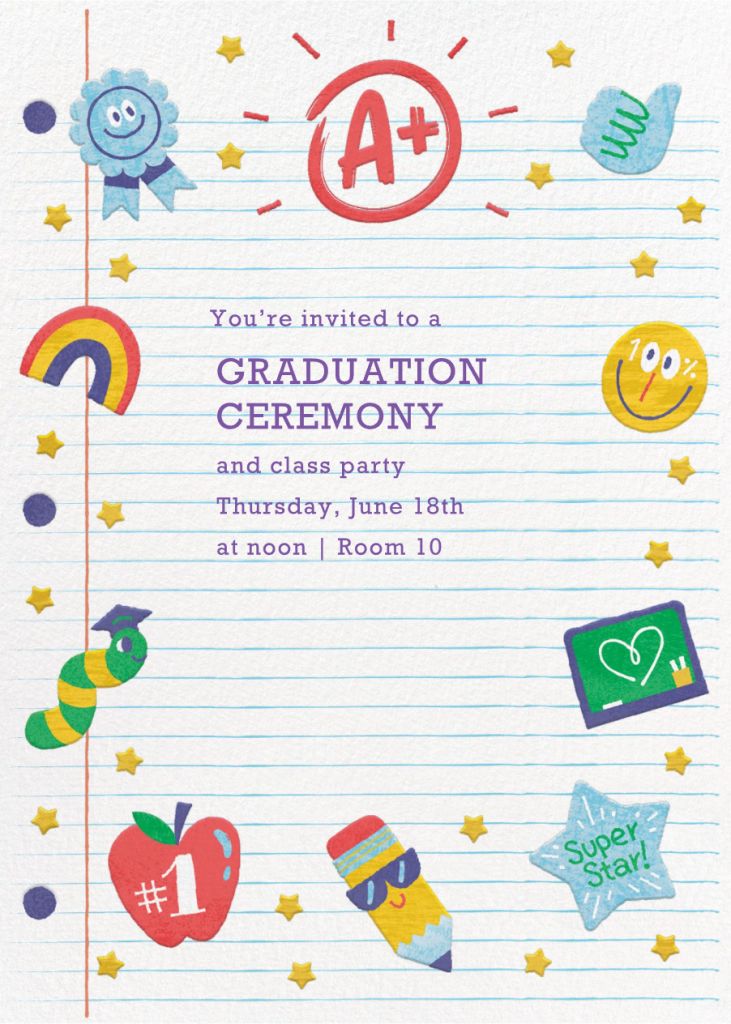 A+ - Celebration Invitation | Send online instantly | RSVP tracking