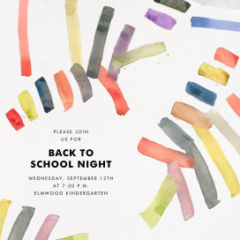 Sonnet - School Event Invitation by Kelly Wearstler