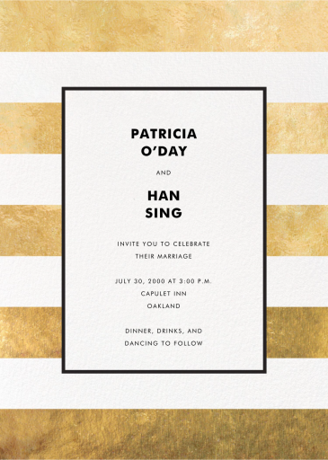 Stripe Suite - Wedding Invitation by kate spade new york