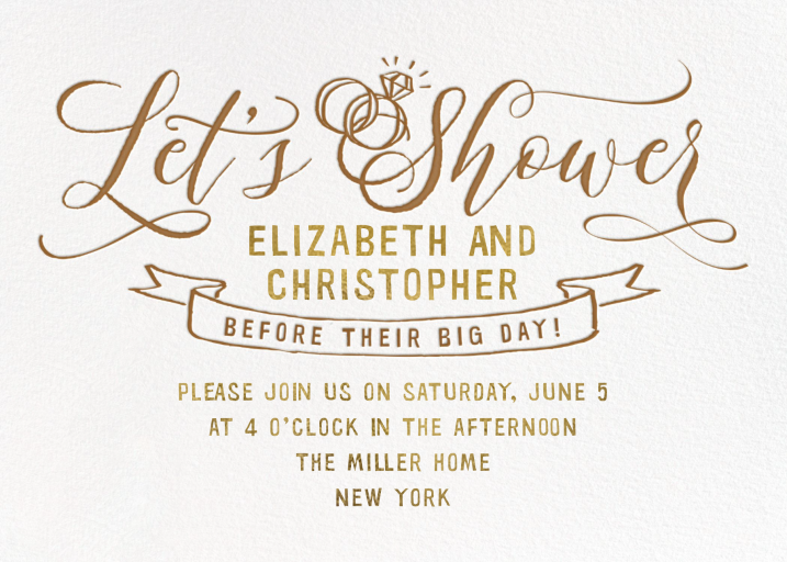 Let's Shower - Bridal Shower Invitation by Cheree Berry Paper & Design