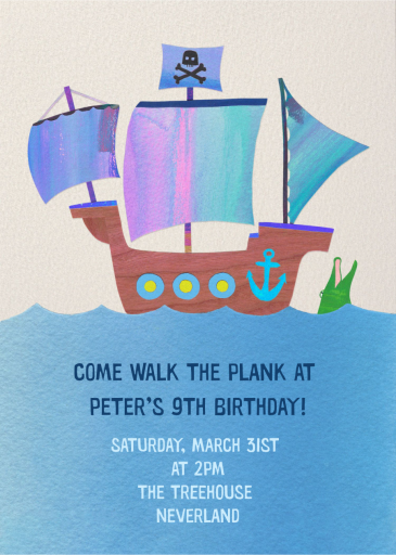 Kid's Ship by Paperless Post