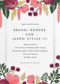 Raspberry Floral - Wedding Invitation by Rifle Paper Co.