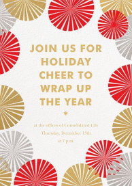 Party Fans - Corporate Holiday Party Invitation by Paperless Post