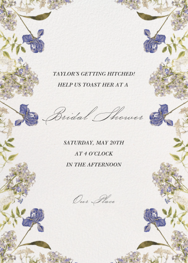 Soft Petals - Bridal Shower Invitation by  Monique Lhuillier