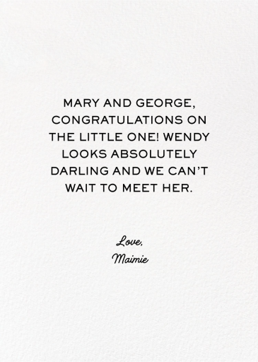 Onesie Nation - Greeting Card by Party of One - Back