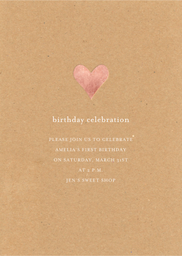 Foil Heart by Sugar Paper