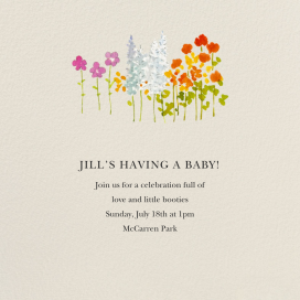 Wildflower Stems - Baby Shower Invitation by Felix Doolittle
