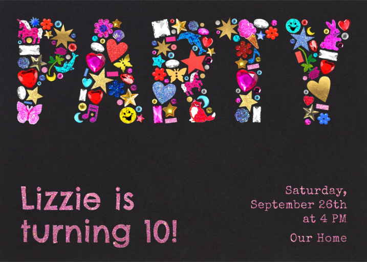 Colorful Charm Letter Invitation