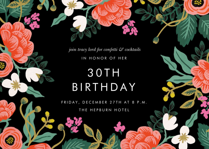 Birch Monarch (Frame) - Birthday Invitation by Rifle Paper Co.