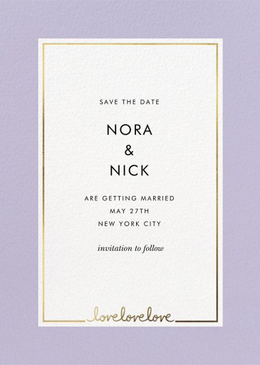 Thirds a Charm - Save the Date by kate spade new york