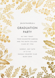 Heather and Lace - Graduation Party Invitation by Rifle Paper Co.