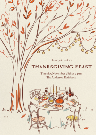 Fall Nights - Thanksgiving Invitation by Paperless Post
