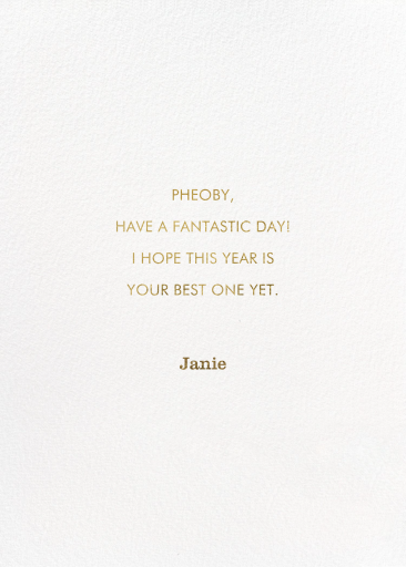 The Zest - Birthday Card by 2021 Co. - Back