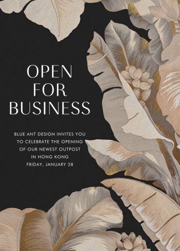 Opulent - Launch Party Invitation by Schumacher