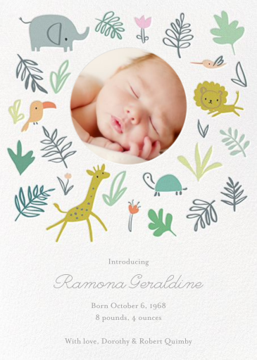 Jungle Love Photo - Birth Announcement by Little Cube