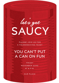 Canned Cranberry Sauce by Paperless Post