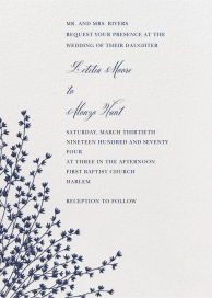 Forsythia Crane - Wedding Invitation by Crane & Co.