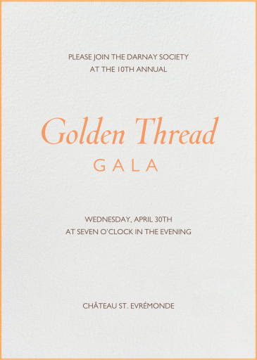 Edge Stain Ivory - Gala Invitation by Paperless Post