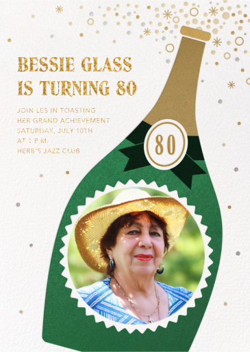 Bottle Model - Birthday Invitation by Paperless Post