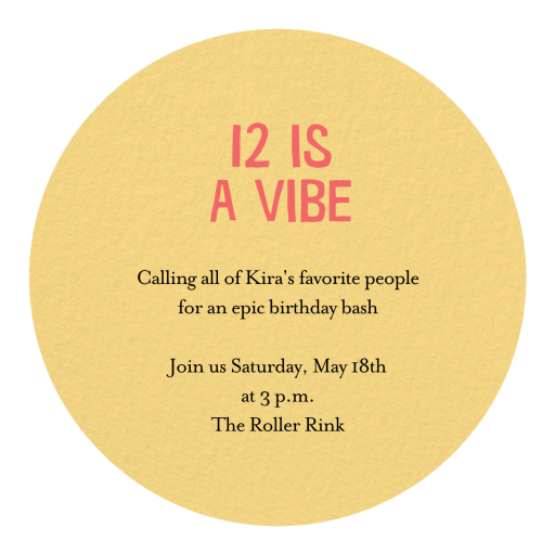 Smiley Face - Invitation by Meri Meri - Back