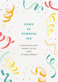 Confetti and Streamers - Birthday Invitation by Paperless Post