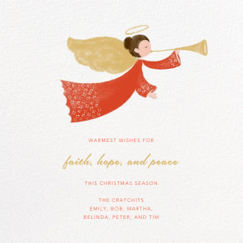 Herald Angel - Christmas Card by Paperless Post