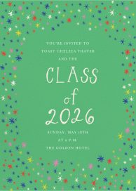 Dazzling Grad - Graduation Party Invitation by Mr. Boddington's Studio