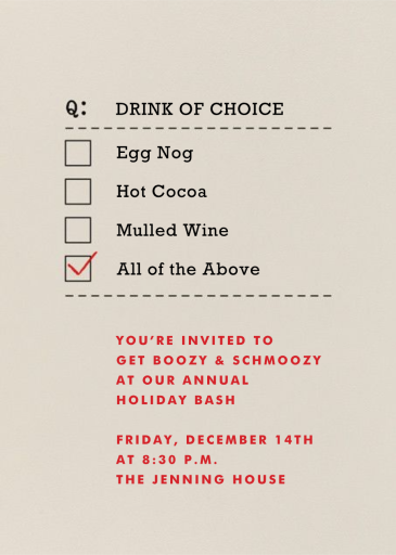All of the Above - Holiday Party Invitation by Paperless Post
