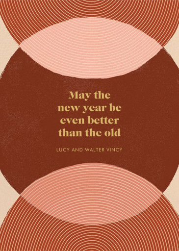 Concentrics - New Year's Card by Paperless Post