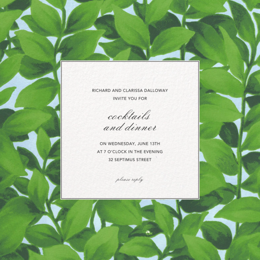 Hedge - Rosh Hashanah Card by Oscar de la Renta