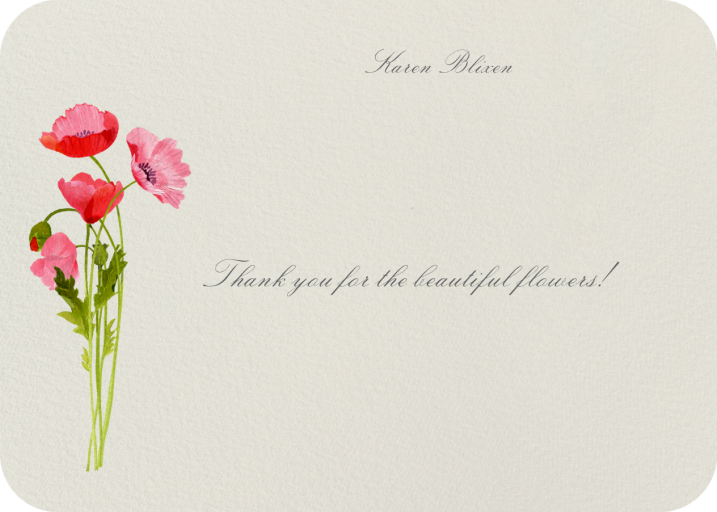 Wild Poppies (Stationery) - Greeting Card by Felix Doolittle