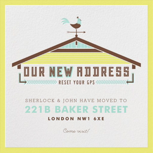 Reset the GPS - Greeting Card by Crate & Barrel