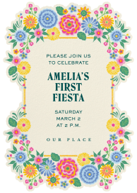 Floral Fiesta - First Birthday Invitation by Paperless Post