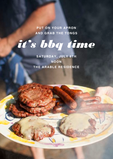 Full Page Photo - BBQ Invitation by Paperless Post