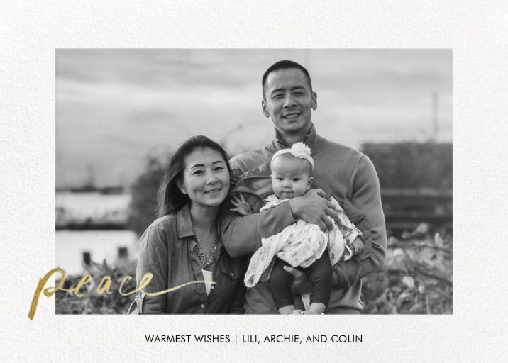 Peaceful Greetings - Holiday Card by Linda and Harriett