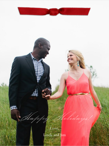 Simple Bow - Holiday Card by Paperless Post