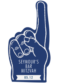 Giving a Finger - Bar & Bat Mitzvah Invitation by Cheree Berry Paper & Design