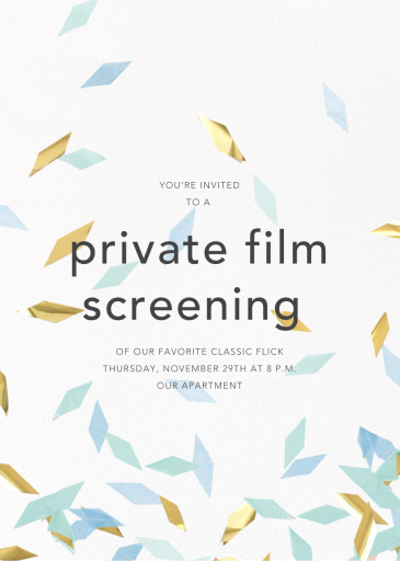 Flutter - Movie Night Invitation by CONFETTISYSTEM