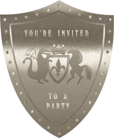 Sealed with a Shield - Birthday Invitation by Meri Meri