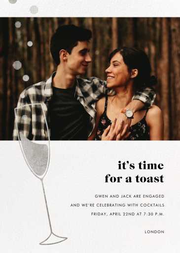 Champagne Flute (Photo) - Bridal Shower Invitation by Paperless Post