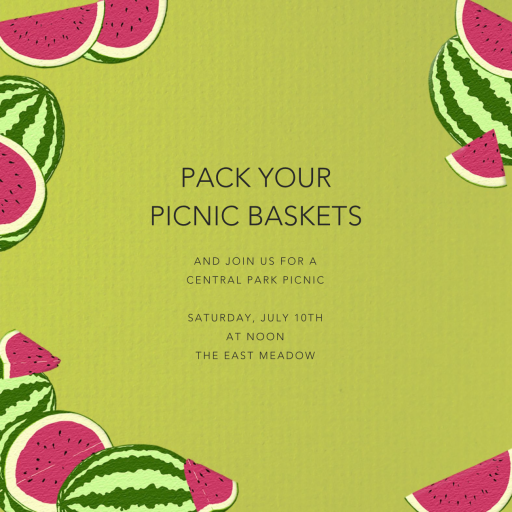 Watermelons - Invitation by Paperless Post