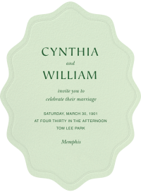 Embossed Cutout - Wedding Invitation by Paperless Post