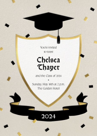 Cap and Plaque by Paperless Post